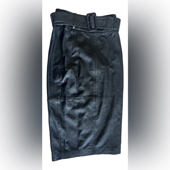 ESPRIT Lambskin Leather Skirt - Picture 1 of 5